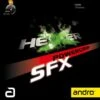 Table Tennis Rubber: Andro Hexer Powergrip SFX Rubber