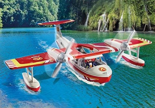 Playmobil β Firefighting Seaplane With Extinguishing Function - Image 4