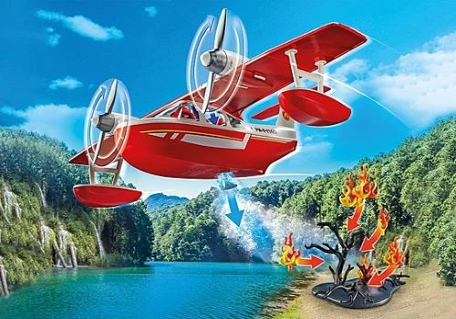 Playmobil β Firefighting Seaplane With Extinguishing Function - Image 5