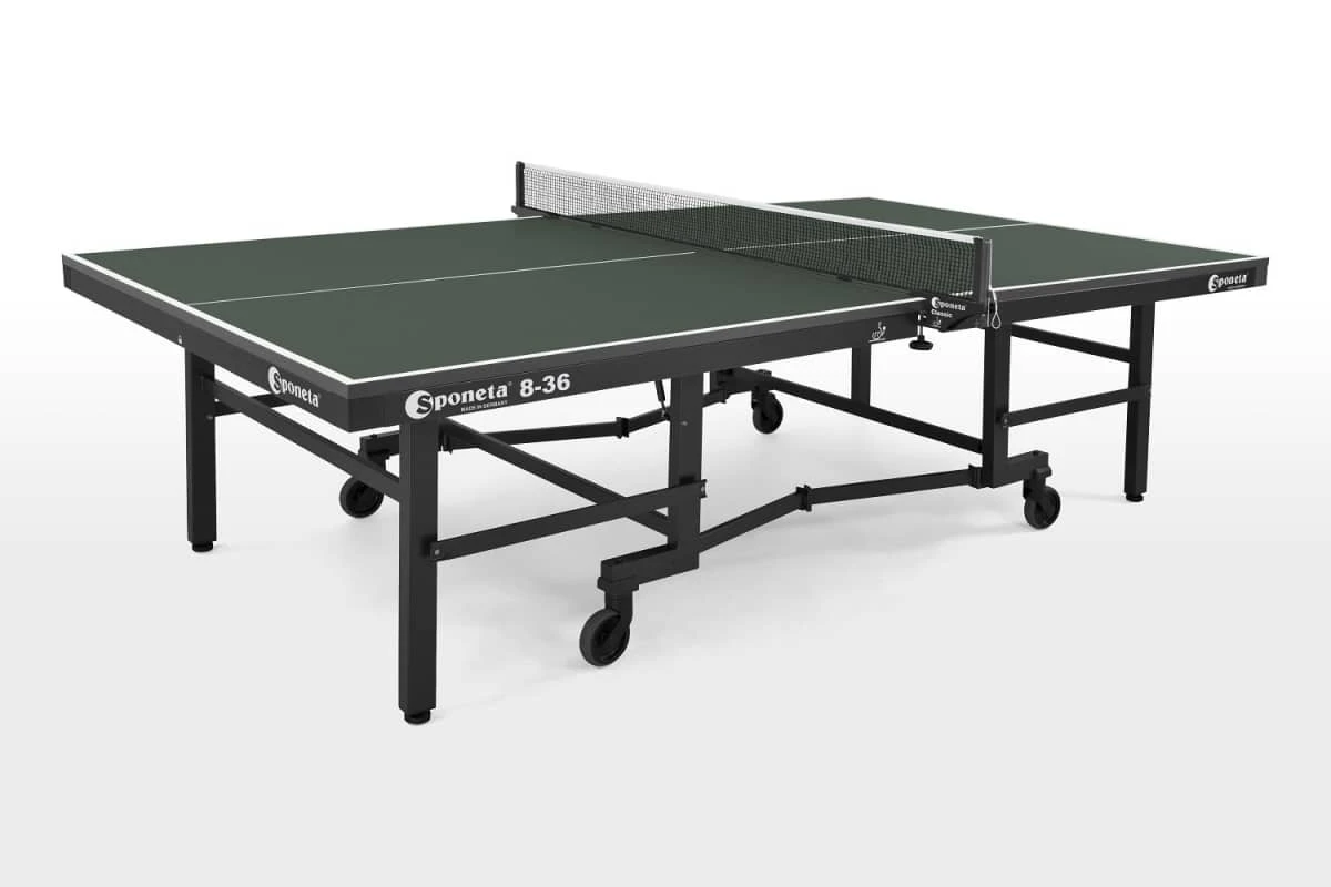 Table Tennis Table: Sponeta Centrefold Championline Indoor S8-36i – Green