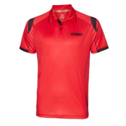 Table Tennis Clothing: Gewo Shirt Terni Red/Black (XXXL Only)