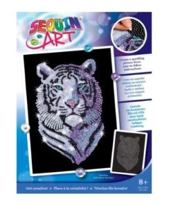 Sequin Art – Snow Tiger