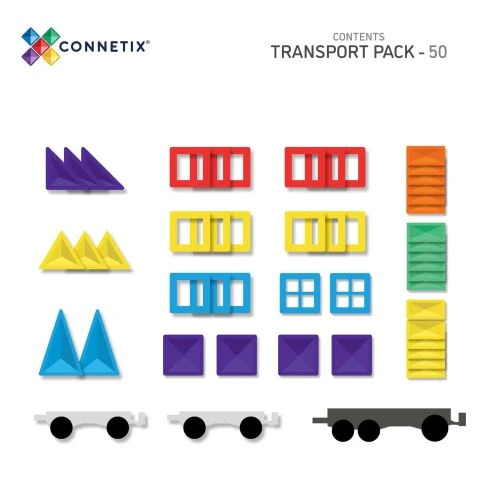 Connetix Rainbow Transport Pack 50 Pc - Image 10