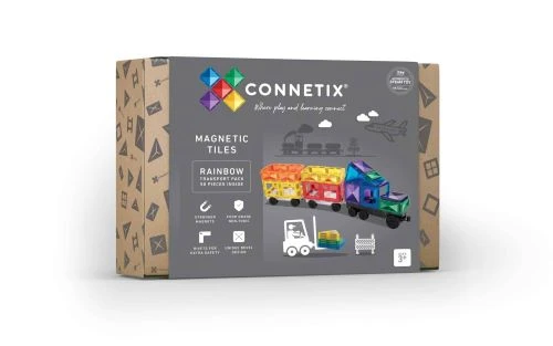 Connetix Rainbow Transport Pack 50 Pc