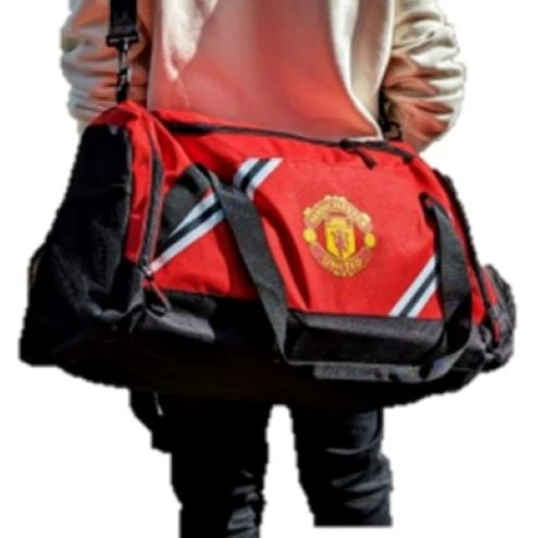Manchester United Team Merchandise Core Stripe Duffle