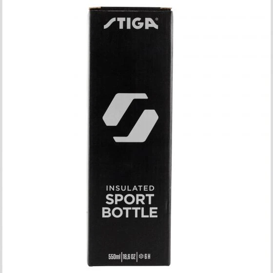 Table Tennis Accessories: Stiga Steel Black Water Bottle 550ml - Image 3