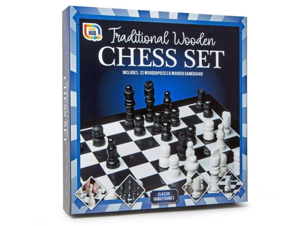 Games Hub Wooden Chess Set